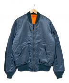 ALPHAアルファ）の古着「リバーシブルMA-1ジャケット」｜ブルー
