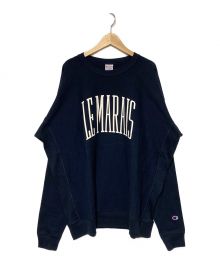 Champion REVERSE WEAVE×BEAMS（チャンピオン リバース ウィーブ×ビームス）の古着「長袖カットソー」｜ネイビー