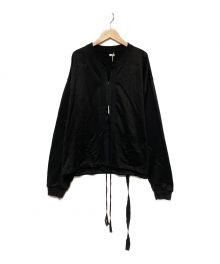 fujimoto（フジモト）の古着「CUTTING LINEN SWEAT JACKET」｜ブラック