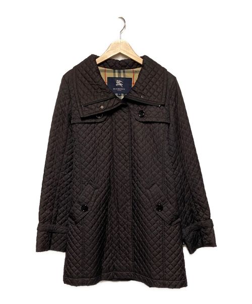 BURBERRY LONDON（バーバリーロンドン）BURBERRY LONDON (バーバリー ロンドン) 裏地ノバチェックキルティングコート ブラック サイズ:40の古着・服飾アイテム