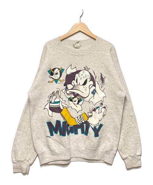 NUTMEG（ナツメグ）NUTMEG (ナツメグ) Mighty Ducks クルーネックスウェット グレー サイズ:Mの古着・服飾アイテム