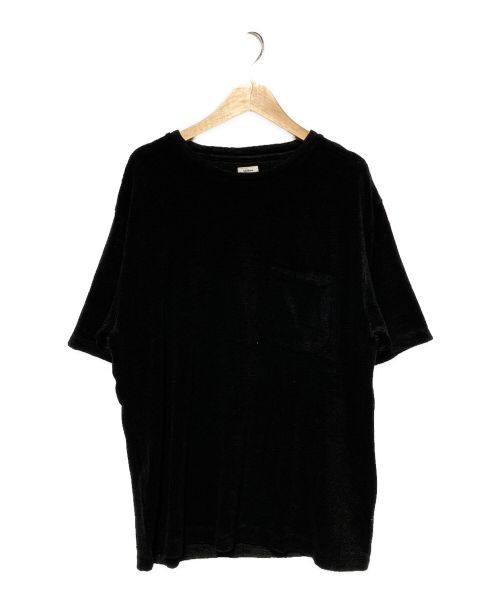 BLURHMS（ブラームス）BLURHMS (ブラームス) Linen Pile Pocket Tee ブラック サイズ:2の古着・服飾アイテム