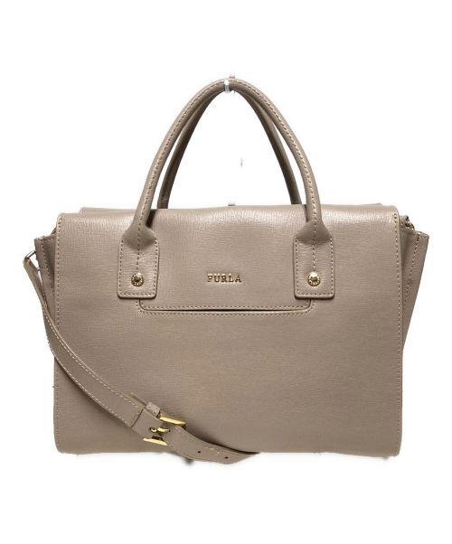 FURLA（フルラ）FURLA (フルラ) 2WAYショルダーバッグ グレーの古着・服飾アイテム