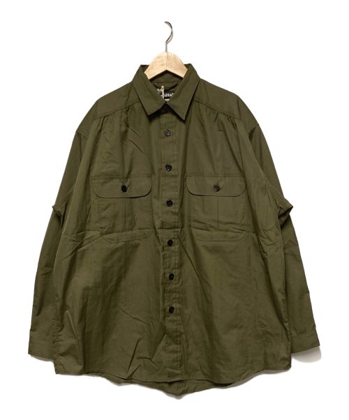 MONITALY（モニタリー）MONITALY (モニタリー) ミリタリーシャツ カーキ サイズ:L 未使用品の古着・服飾アイテム