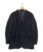 BURBERRY LONDONバーバリーロンドン）の古着「フェイクレザー3Bテーラードジャケット」｜ブラック