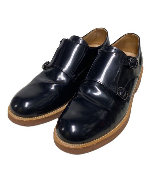 TOD'S（トッズ）TOD'S (トッズ) ダブルモンクストラップシューズ ブラック サイズ:6 1/2の古着・服飾アイテム