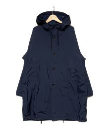 STILL BY HAND（スティルバイハンド）の古着「WATER-REPELLENT PUCKERING HOODED COAT」｜ネイビー