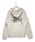 stussy (ステューシー) バックロゴプリントプルオーバーパーカー グレー サイズ:S：7000円