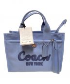 COACHコーチ）の古着「2WAYカーゴトートバッグ」｜スカイブルー