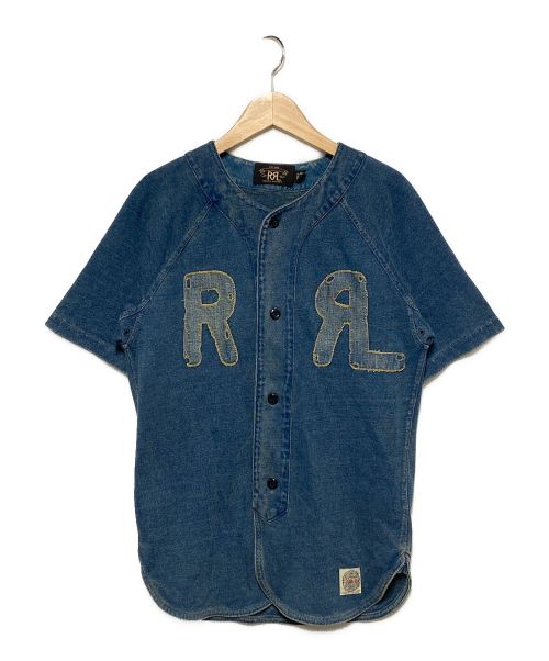 RRL（ダブルアールエル）RRL (ダブルアールエル) インディゴコットンベースボールシャツ インディゴ サイズ:XSの古着・服飾アイテム