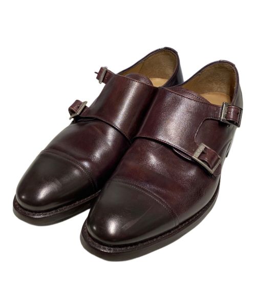 Cordwainer（コードウェイナー）Cordwainer (コードウェイナー) ダブルモンクストラップシューズ ブラウン サイズ:6 1/2の古着・服飾アイテム