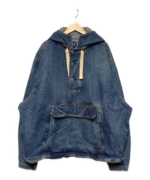 GAP（ギャップ）GAP (ギャップ) 21SS 復刻プルオーバーデニムアノラック インディゴ サイズ:XL 未使用品の古着・服飾アイテム