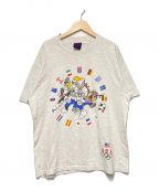 Hanesヘインズ）の古着「90's ルーニー・テューンズオリンピックプリントTシャツ」｜グレー