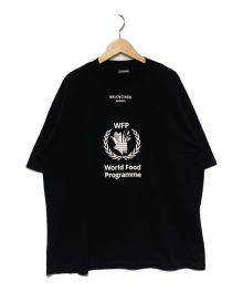 BALENCIAGA（バレンシアガ）の古着「WFPロゴプリントオーバーサイズTシャツ」｜ブラック