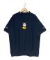 Champion REVERSE WEAVE（チャンピオンリバースウィーブ）の古着「モックネックミッキープリントTシャツ」｜ネイビー