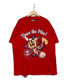 ONEITA（オニータ）の古着「90's タズマニアン・デビルプリントTシャツ」｜レッド