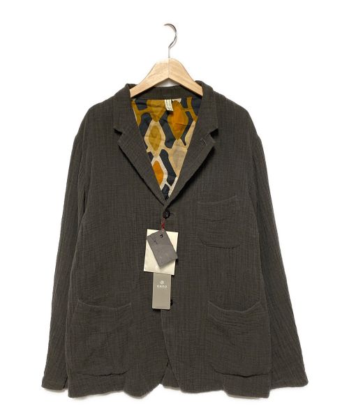 m's braque（エムズブラック）m's braque (エムズブラック) S4B COMFORT LOOSEN JACKET グレー サイズ:38 未使用品の古着・服飾アイテム