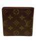 LOUIS VUITTON (ルイ ヴィトン) モノグラム ポルトフォイユ マルコ ブラウン：22000円