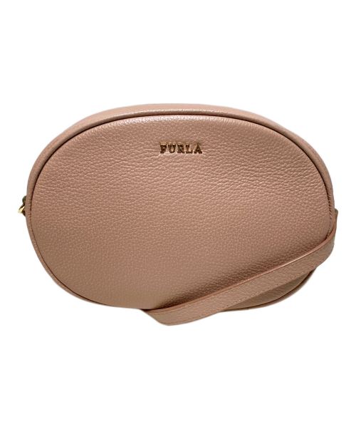 FURLA（フルラ）FURLA (フルラ) カラ レザーショルダーバッグ ベージュの古着・服飾アイテム