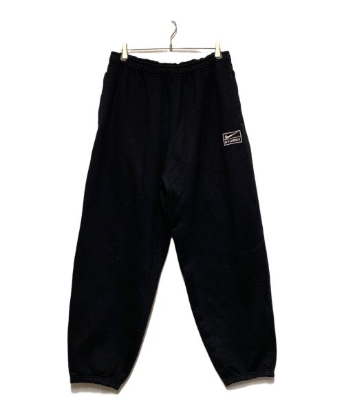 stussy（ステューシー）stussy (ステューシー) NIKE (ナイキ) Washed Fleece Pant ブラック サイズ:XLの古着・服飾アイテム