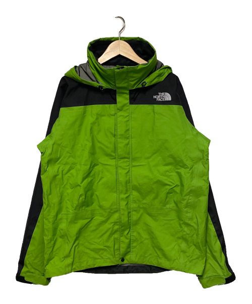 THE NORTH FACE（ザ ノース フェイス）THE NORTH FACE (ザ ノース フェイス) RAINTEX PLASMA / マウンテンパーカー グリーン×ブラック サイズ:Mの古着・服飾アイテム