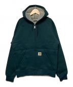 CarHarttカーハート）の古着「CARLUX HOODED JACKET / ジップパーカー」｜グリーン