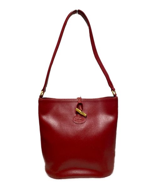 LONGCHAMP（ロンシャン）LONGCHAMP (ロンシャン) ワンショルダーバッグ レッドの古着・服飾アイテム