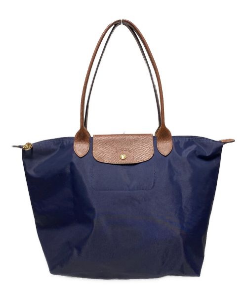 LONGCHAMP（ロンシャン）LONGCHAMP (ロンシャン) ル・プリアージュ トートバッグ ネイビーの古着・服飾アイテム