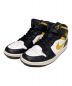 NIKE（ナイキ）の古着「AIR JORDAN 1 MID」｜ホワイト×ブラック×イエロー