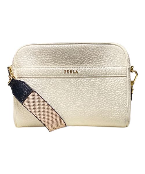 FURLA（フルラ）FURLA (フルラ) アヴリル レザーショルダーバッグ ホワイトの古着・服飾アイテム