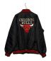 THROW BACKS (スローバックス) CHICAGO BULLSワッペンスタジャン ブラック サイズ:XL：10000円