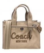 COACHコーチ）の古着「カーゴトート26」｜ベージュ