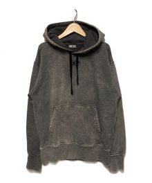 DIESEL（ディーゼル）の古着「S-MACS-HOOD / プルオーバーパーカー」｜グレー