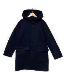 Traditional Weatherwear（トラディショナルウェザーウェア）の古着「CHRYSTON W / ウールフーデッドコート」｜ネイビー