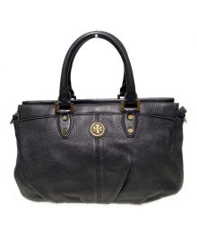 TORY BURCH（トリーバーチ）の古着「レザーハンドバッグ」｜ブラック