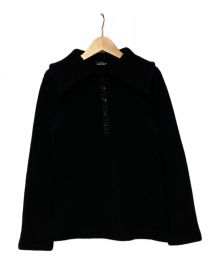 tricot COMME des GARCONS（トリココムデギャルソン）の古着「セーラーカラーニットポロセーター」｜ブラック