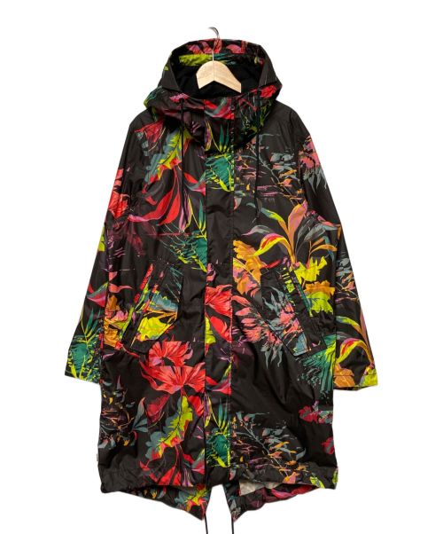 NIKE（ナイキ）NIKE (ナイキ) NSW AOP PARKA / フーデッドナイロンコート ブラック×マルチカラー サイズ:Sの古着・服飾アイテム