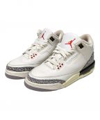 NIKEナイキ）の古着「AIR JORDAN 3 RETRO」｜ホワイト