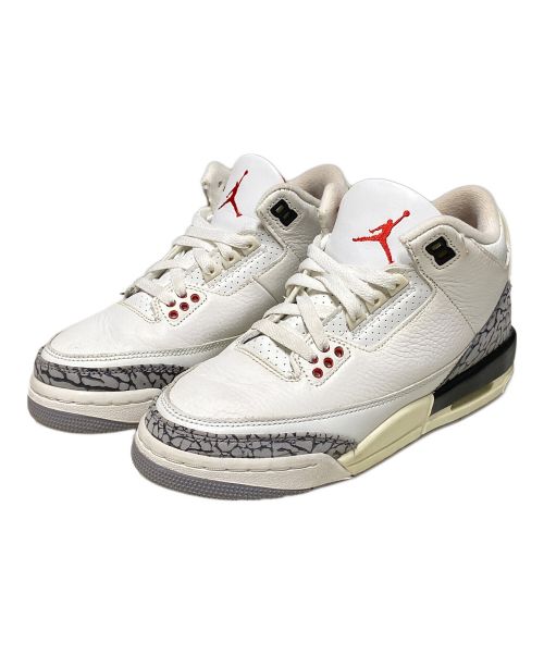 NIKE（ナイキ）NIKE (ナイキ) AIR JORDAN 3 RETRO ホワイト サイズ:US5Yの古着・服飾アイテム