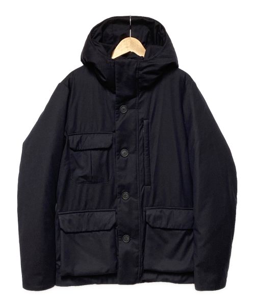 WOOLRICH（ウールリッチ）WOOLRICH (ウールリッチ) シルク混ウールダウンジャケット ネイビー サイズ:US XSの古着・服飾アイテム