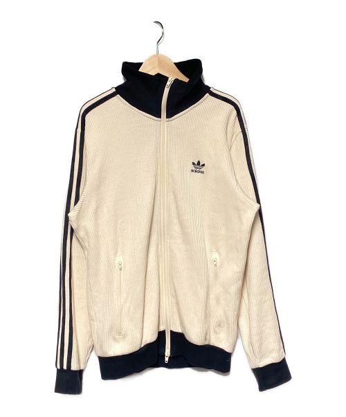 adidas（アディダス）adidas (アディダス) ベッケンバウアートラックジャケット アイボリー サイズ:Mの古着・服飾アイテム