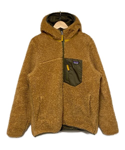 Patagonia（パタゴニア）Patagonia (パタゴニア) リバーシブルフリースジャケット ブラウン×カーキ サイズ:実寸参照の古着・服飾アイテム