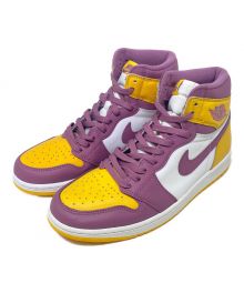 NIKE（ナイキ）の古着「AIR JORDAN 1 RETRO HIGH OG / ハイカットスニーカー」｜パープル×イエロー×ホワイト