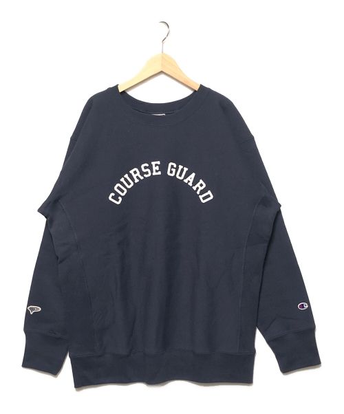 Champion REVERSE WEAVE（チャンピオン リバース ウィーブ）Champion REVERSE WEAVE (チャンピオン リバース ウィーブ) BEAMS GOLF (ビームスゴルフ) 24AW CGロゴクルーネックスウェット ネイビー サイズ:XLの古着・服飾アイテム