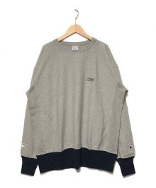 Champion REVERSE WEAVE×Pilgrim（チャンピオン リバース ウィーブ×ピルグリム）の古着「24AW クルーネックスウェット」｜グレー