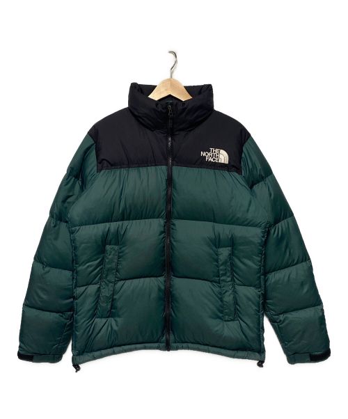 THE NORTH FACE（ザ ノース フェイス）THE NORTH FACE (ザ ノース フェイス) ヌプシダウンジャケット グリーン×ブラック サイズ:Lの古着・服飾アイテム