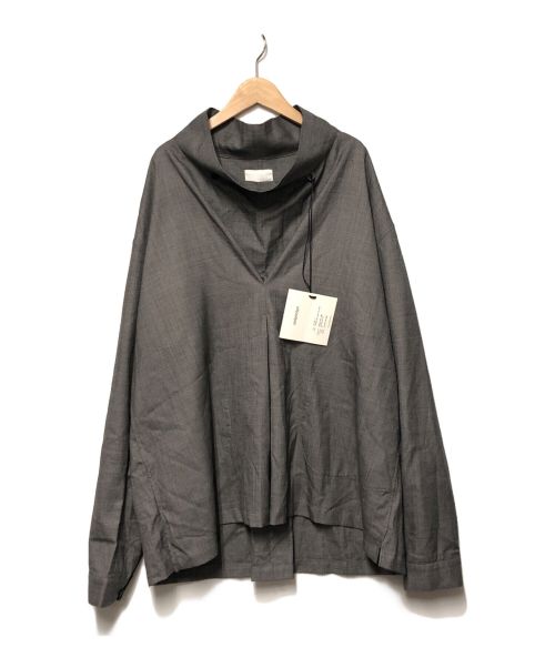 whowhat（フーワット）whowhat (フーワット) HIDDEN FOLD SHIRT PULLOVER グレー サイズ:M 未使用品の古着・服飾アイテム