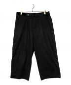 Graphpaperグラフペーパー）の古着「Stretch Typewriter Wide Chef Pants / ワイドシェフパンツ」｜ブラック