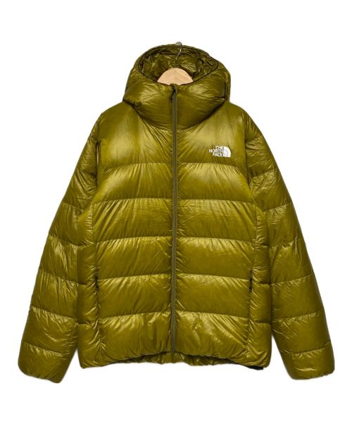 THE NORTH FACE（ザ ノース フェイス）THE NORTH FACE (ザ ノース フェイス) Alpine Nuptse Hoodie / ダウンジャケット 黄緑 サイズ:Lの古着・服飾アイテム