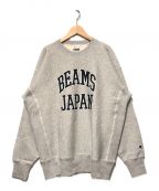 Champion REVERSE WEAVE×BEAMSチャンピオン リバース ウィーブ×ビームス）の古着「24AW BEAMS JAPANクルーネックスウェット」｜グレー